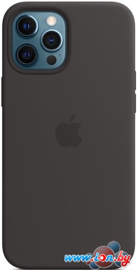 Чехол Apple MagSafe Silicone Case для iPhone 12 Pro Max (черный) в Гомеле