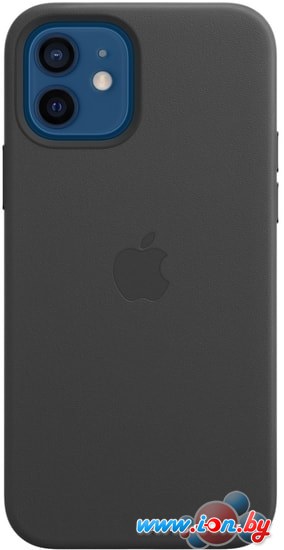Чехол Apple MagSafe Leather Case для iPhone 12/12 Pro (черный) в Гомеле