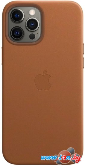 Чехол Apple MagSafe Leather для iPhone 12 Pro Max (золотисто-коричневый) в Гомеле