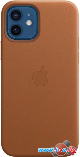 Чехол Apple MagSafe Leather Case для iPhone 12/12 Pro (золотисто-коричневый) в Гомеле
