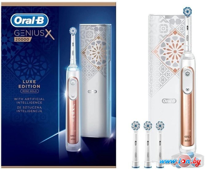 Электрическая зубная щетка Oral-B Genius X 20000 Luxe Edition (золотистый) в Гомеле
