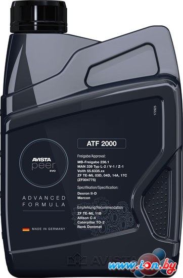 Трансмиссионное масло Avista PEER EVO ATF 2000 1л в Могилёве