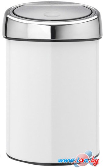 Мусорное ведро Brabantia Touch Bin 3 л (белый/стальной) в Бресте