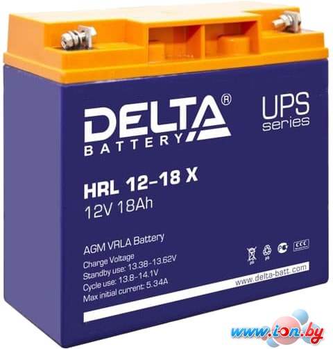 Аккумулятор для ИБП Delta HRL 12-18 X (12В/18 А·ч) в Могилёве