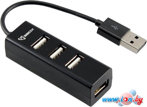 USB-хаб SBOX H-204 (черный) в Бресте