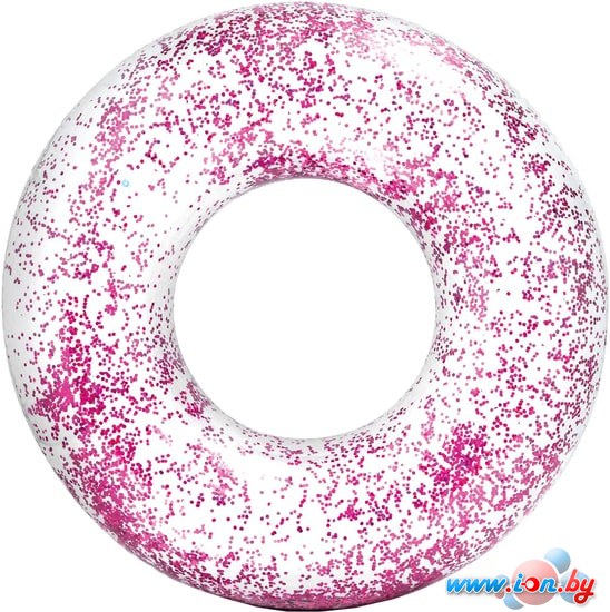 Надувной плот Intex Transparent Glitter Tubes 56274 (фиолетовый) в Бресте