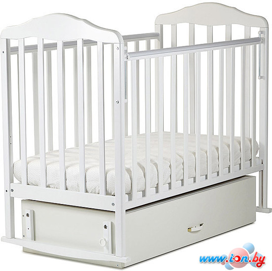 Классическая детская кроватка СКВ-Компани Берёзка New (белый) [126001] в Могилёве
