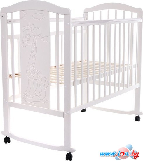 Классическая детская кроватка Pituso Noli Жирафик J-502 (белый) в Могилёве