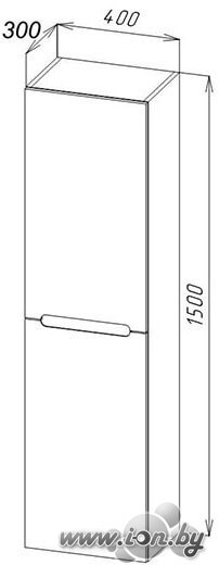 BelBagno Шкаф-пенал Etna-1500-2A-SC-RN-P-R (правый, rovere nature) в Могилёве