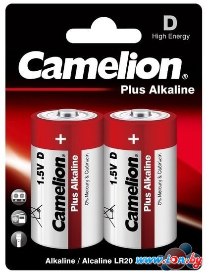 Батарейки Camelion D 2 шт. [LR20-BP2] в Гродно