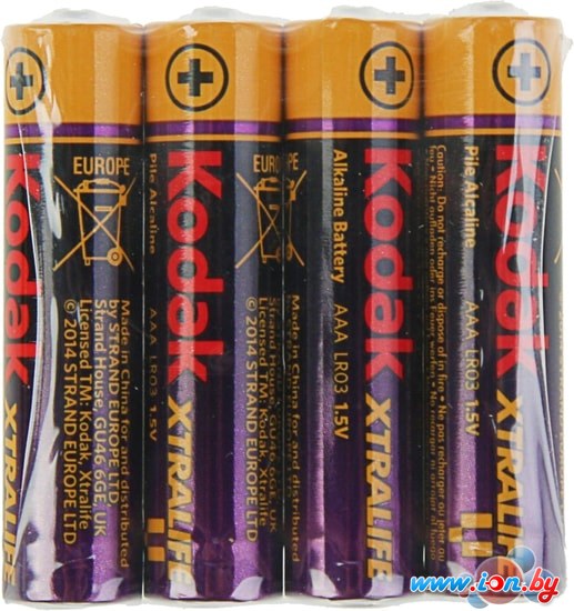 Батарейки Kodak XtraLife AAA 4 шт. (пленка) в Могилёве