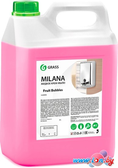 Grass Крем-мыло жидкое увлажняющее Milana fruit bubbles 5 л в Бресте