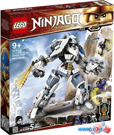 Конструктор LEGO Ninjago 71738 Битва с роботом Зейна в Могилёве