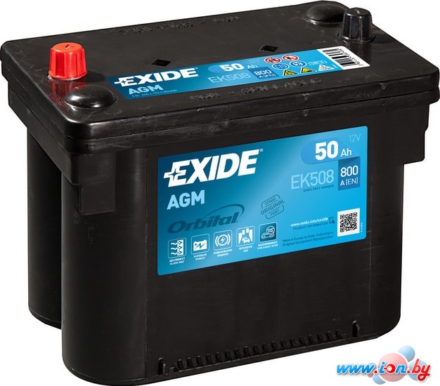 Автомобильный аккумулятор Exide Start-Stop AGM EK508 (50 А·ч) в Могилёве