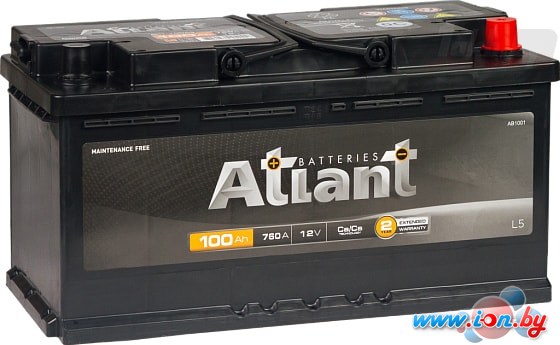 Автомобильный аккумулятор Atlant 760A R+ (100 А·ч) в Могилёве