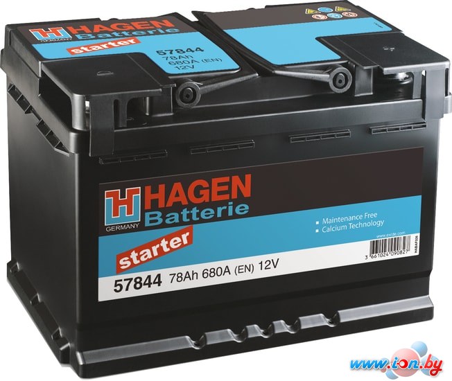 Автомобильный аккумулятор Hagen Starter 57844 (78 А·ч) в Могилёве