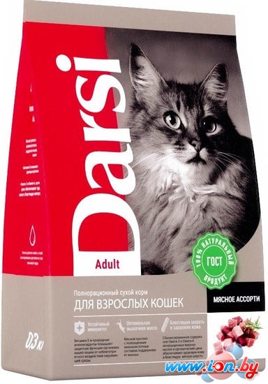 Сухой корм для кошек Darsi для взрослых кошек мясное ассорти 1.8 кг в Бресте