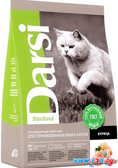 Сухой корм для кошек Darsi для стерилизованных кошек c курицей 1.8 кг в Бресте