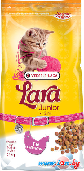 Сухой корм для кошек Lara Junior Chicken 2 кг в Могилёве