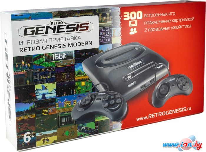 Игровая приставка Retro Genesis Modern (2 проводных геймпада, 300 игр) в Бресте