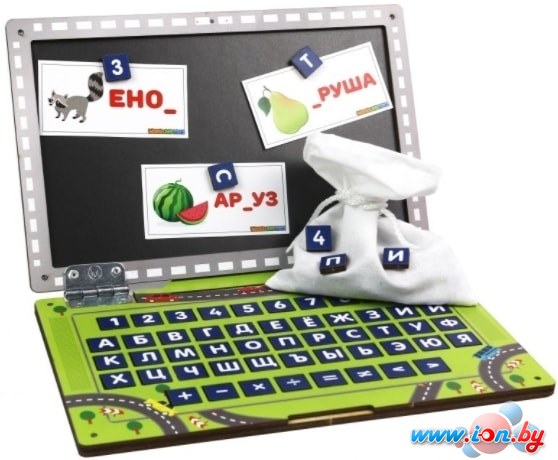 Развивающая игра WoodLand Toys Ноутбук Машинка 139104 в Витебске