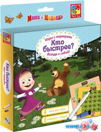 Развивающая игра Vladi Toys Кто быстрее? Маша и Медведь VT2103-04 в Бресте