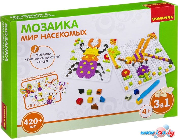 Мозаика/пазл Bondibon Мир насекомых ВВ3031 в Могилёве
