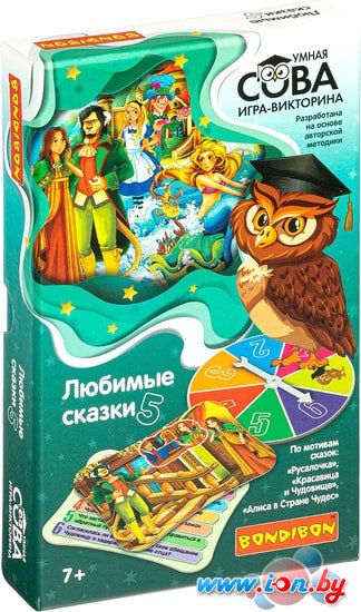 Развивающая игра Bondibon Умная сова. Любимые сказки 5 ВВ4841 в Бресте