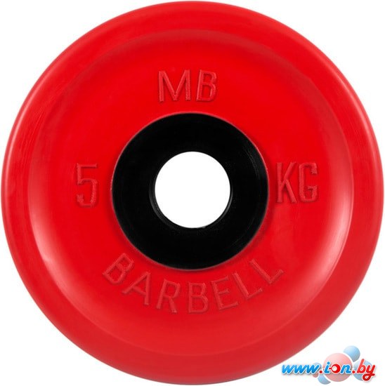 Диск MB Barbell Евро-классик 51 мм (1x5 кг, красный) в Могилёве