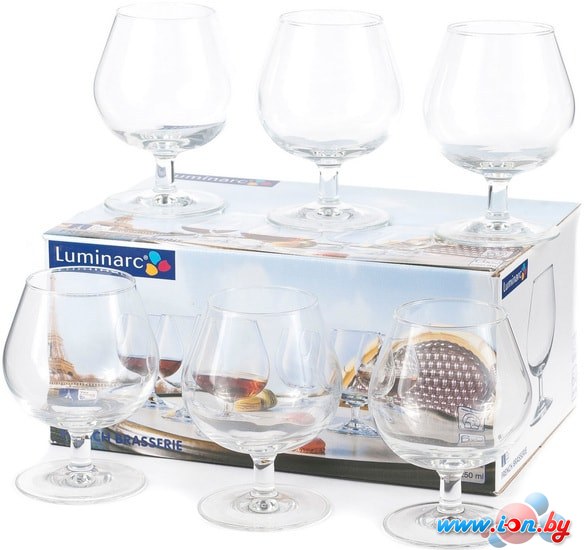 Набор бокалов для коньяка Luminarc French brasserie J0010 в Могилёве