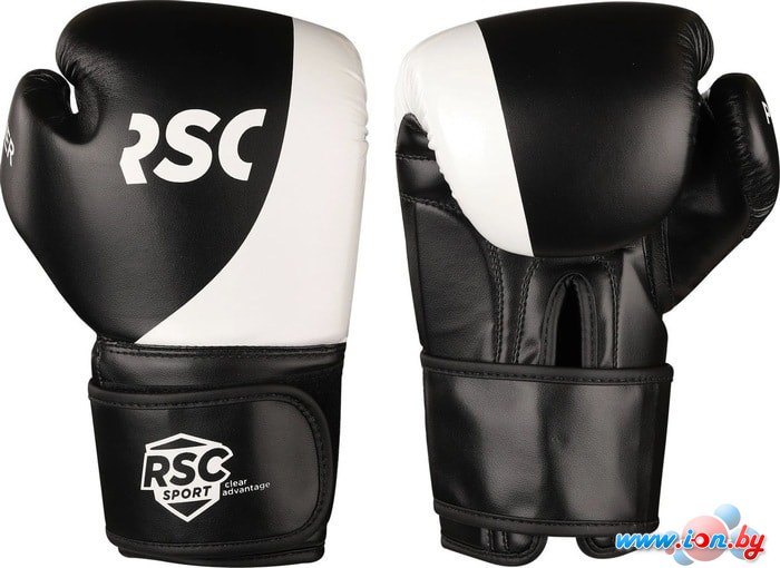 Перчатки для единоборств RSC Sport Power PU Flex SB-01-135 (10 oz, черный/белый) в Бресте