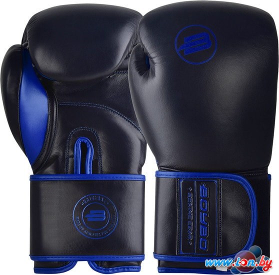 Перчатки для единоборств BoyBo Rage BBG200 (12 oz, черный/синий) в Могилёве