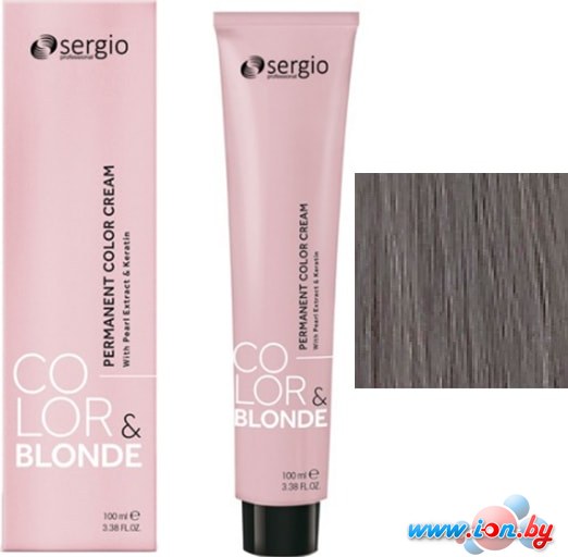 Крем-краска для волос Sergio Professional Color&Blonde 12.01 ультра-светлый блондин легкий пепельный в Могилёве