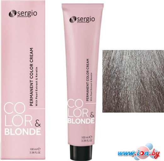 Крем-краска для волос Sergio Professional Color&Blonde 10.12 очень светлый блондин жемчужный лед в Витебске