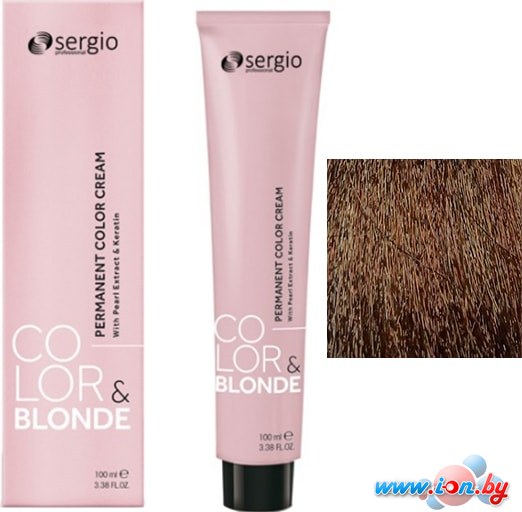 Крем-краска для волос Sergio Professional Color&Blonde 7.34 средне-русый золотисто-медный в Могилёве