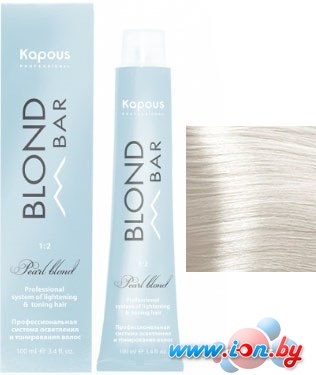 Крем-краска для волос Kapous Professional Blond Bar с экстрактом жемчуга BB 001 снежная королева в Бресте