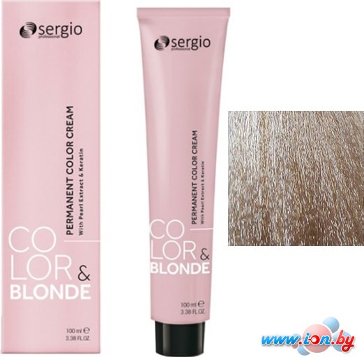 Крем-краска для волос Sergio Professional Color&Blonde 10.01 очень светлый блондин легкий пепельный в Бресте