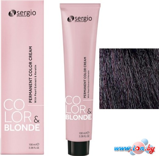 Крем-краска для волос Sergio Professional Color&Blonde 4.62 коричневый пурпурный в Витебске