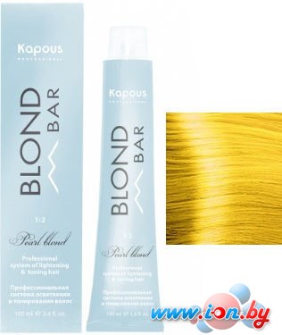 Крем-краска для волос Kapous Professional Blond Bar с экстрактом жемчуга BB 03 корректор золотой в Бресте