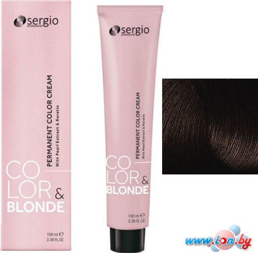 Крем-краска для волос Sergio Professional Color&Blonde 3 темно-коричневый в Гомеле