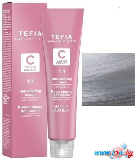 Крем-краска для волос Tefia Color Creats тонер Т 9/17 (серебро) в Могилёве