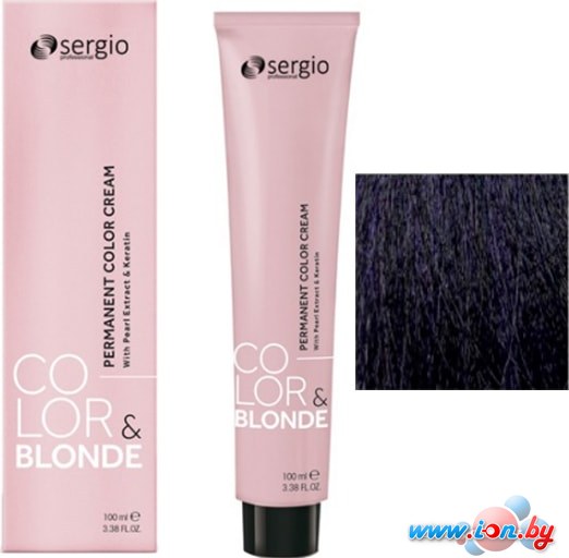 Крем-краска для волос Sergio Professional Color&Blonde 4.22 коричневый бархатный ирис в Витебске