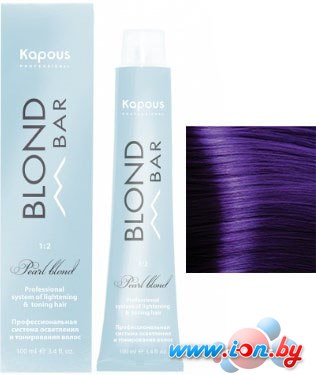 Крем-краска для волос Kapous Professional Blond Bar с экстрактом жемчуга BB 02 корректор фиолетовый в Бресте