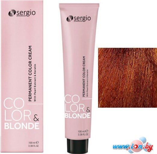 Крем-краска для волос Sergio Professional Color&Blonde 7.44 средне-русый медный интенсивный в Бресте