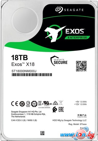 Жесткий диск Seagate Exos X18 18TB ST18000NM000J в Минске