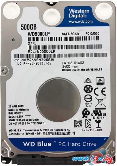 Жесткий диск WD Blue 500GB WD5000LPZX в Минске