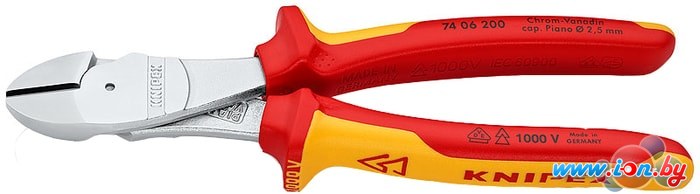 Кусачки боковые (бокорезы) Knipex 74 06 200 в Гродно