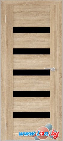 Межкомнатная дверь Юни Бона 03 (ч) 80x200 (дуб сонома/черное белое) в Могилёве
