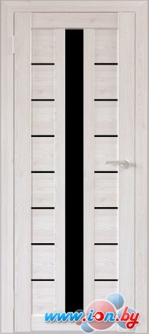 Межкомнатная дверь Юни Бона 17 (ч) 70x200 (лиственица сибиу/черное белое) в Гомеле