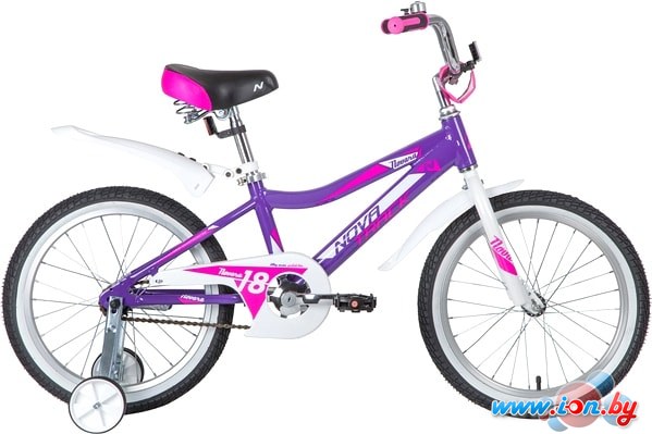 Детский велосипед Novatrack Novara 18 2020 185ANOVARA.LC20 (фиолетовый/белый) в Гомеле